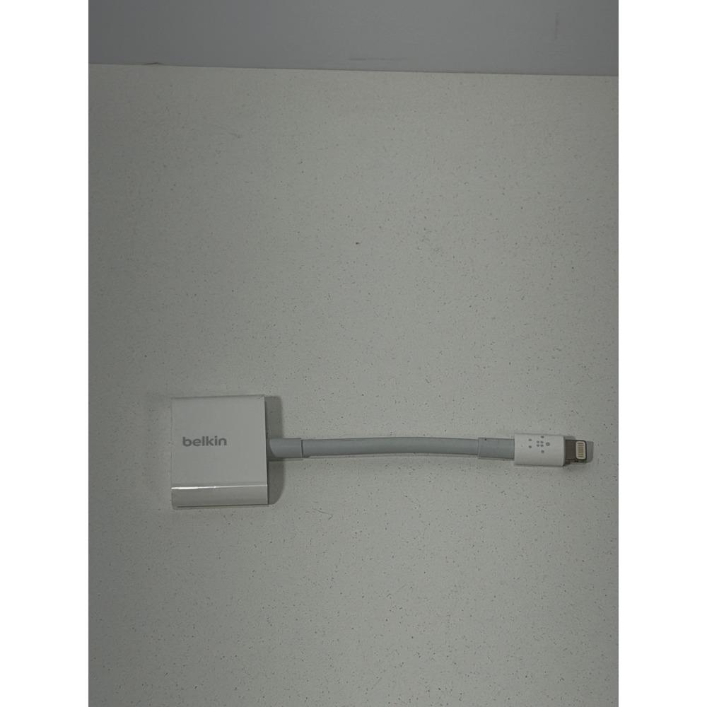 Belkin Lightning Audio + Charge RockStar Adapter White F8J198 for iPhone iPad